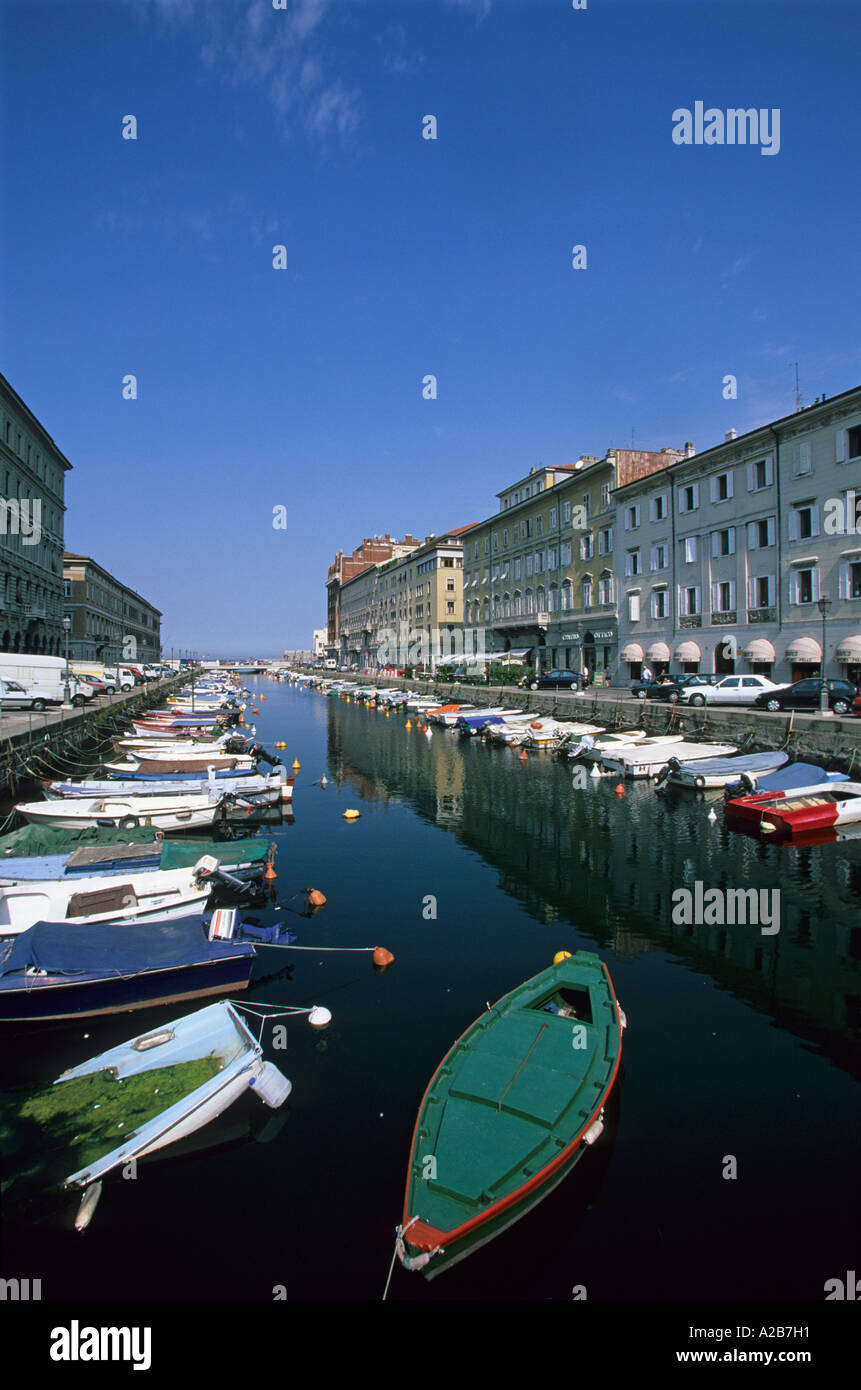 Canal Grande Trieste Friuli-Venezia Giulia Italia Foto de stock