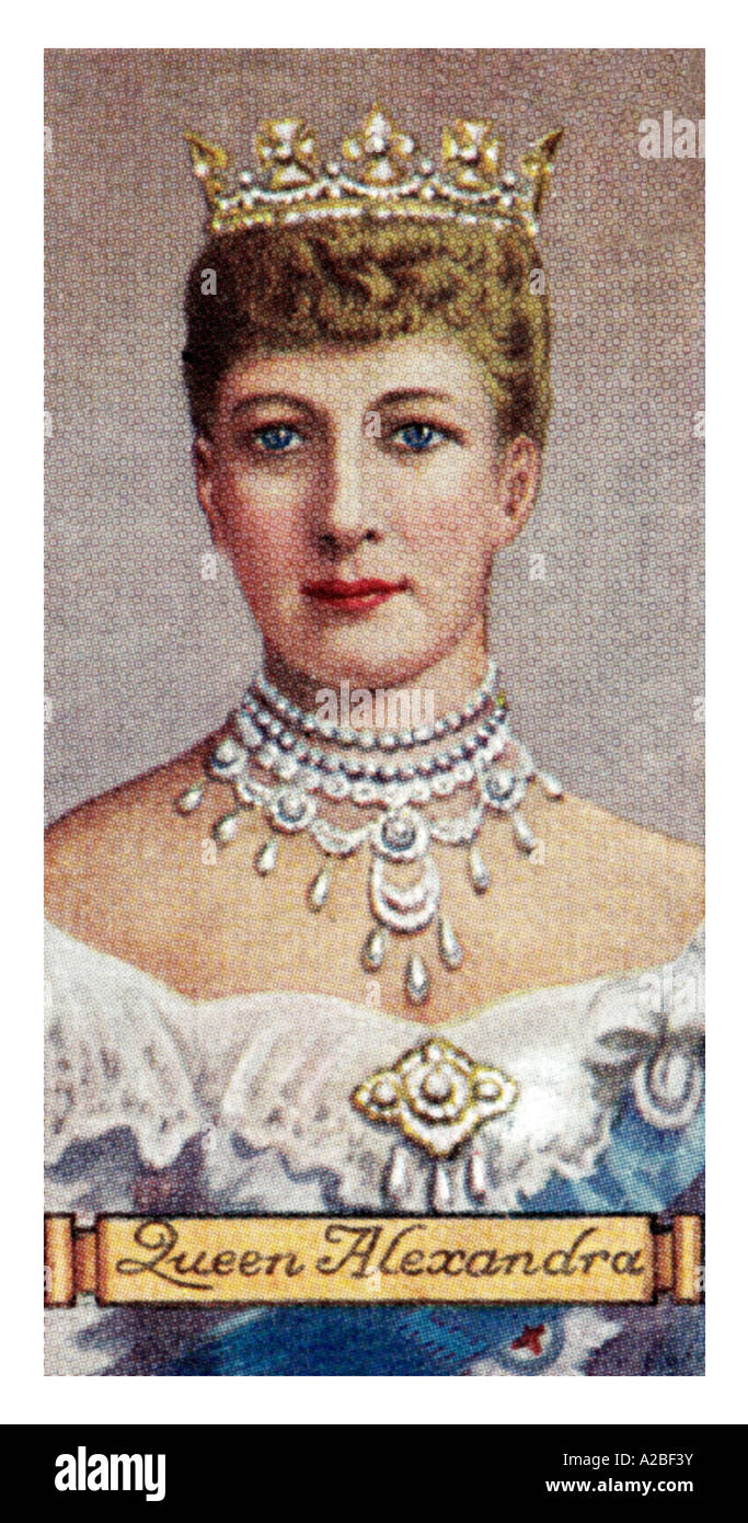 La reina Alexandra, esposa del Rey Eduardo VII Casa de Sajonia-Coburgo-Gotha SÓLO PARA USO EDITORIAL Foto de stock