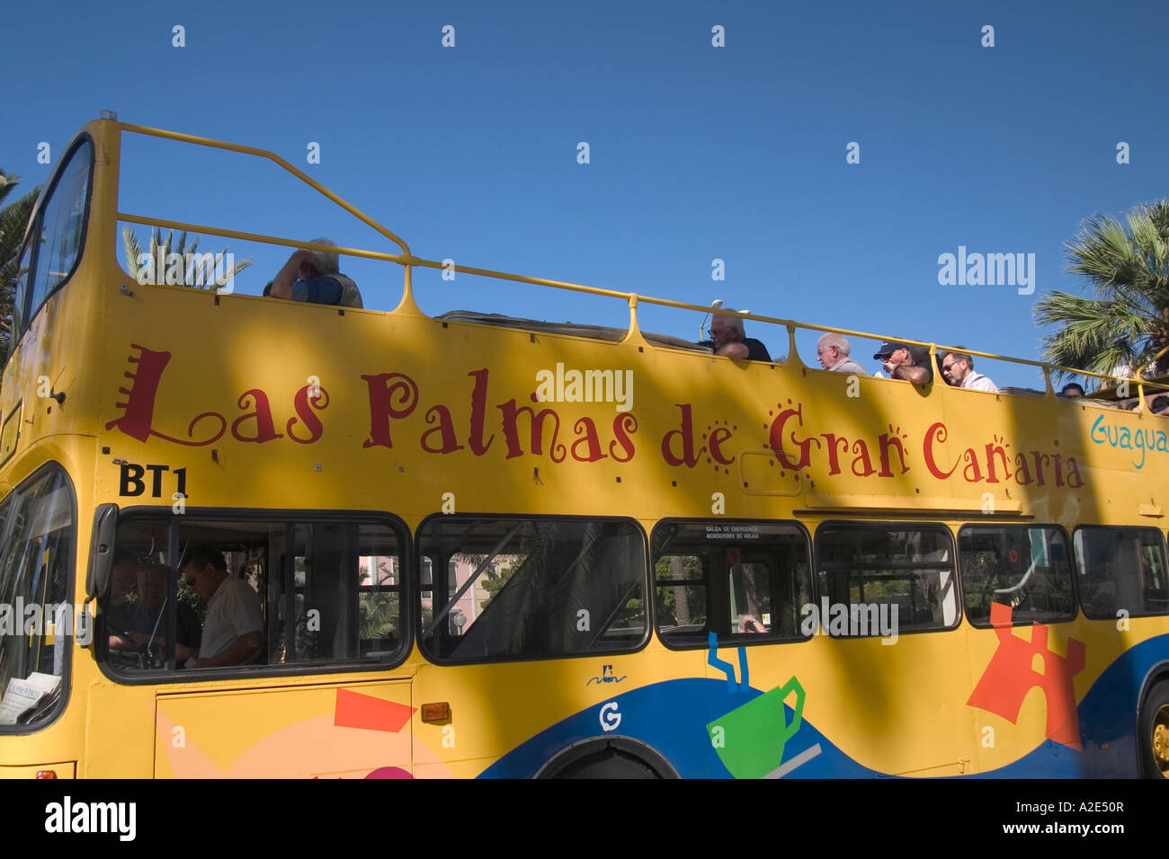 Autobús turístico, Las Palmas, Gran Canaria, Islas Canarias, islas Canarias,  España, Europa Europa Fotografía de stock - Alamy