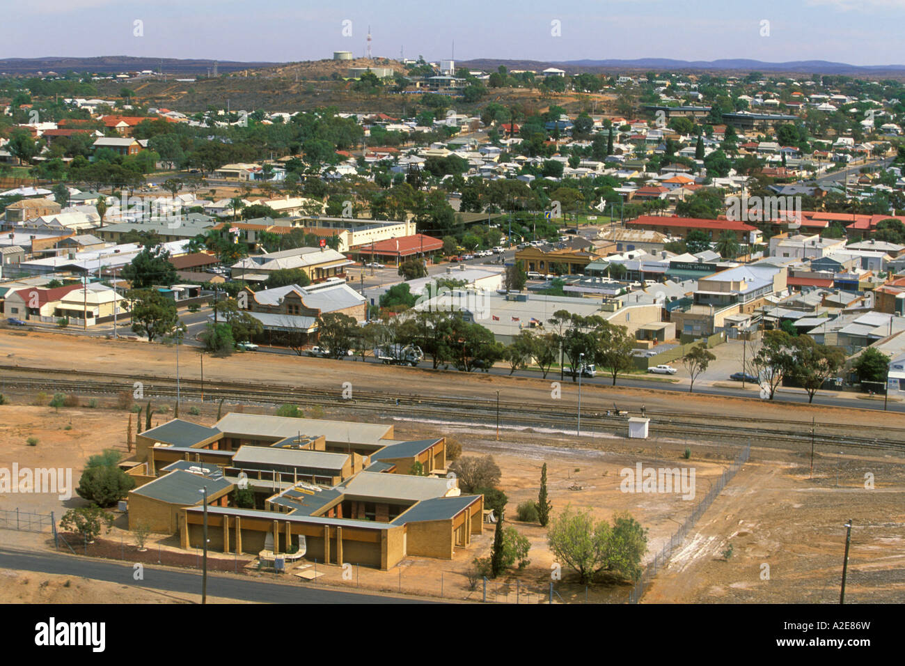 Broken Hill el famoso pueblo minero en el lejano oeste de Nueva Gales del Sur, Australia Foto de stock