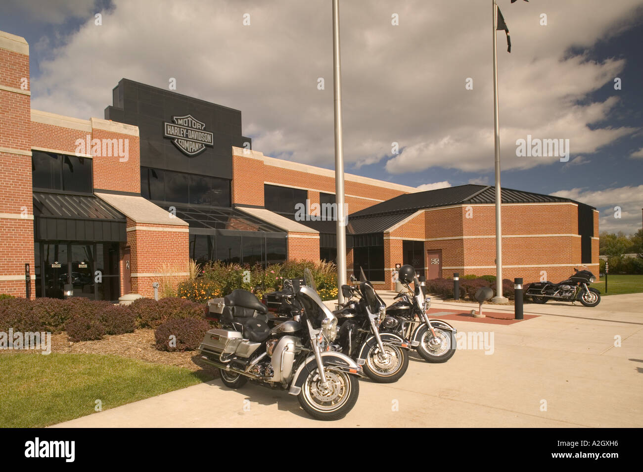 Milwaukee Wisconsin Ee Uu Milwaukee Industria Planta De Motores Harley Davidson Motocicletas Fotografia De Stock Alamy