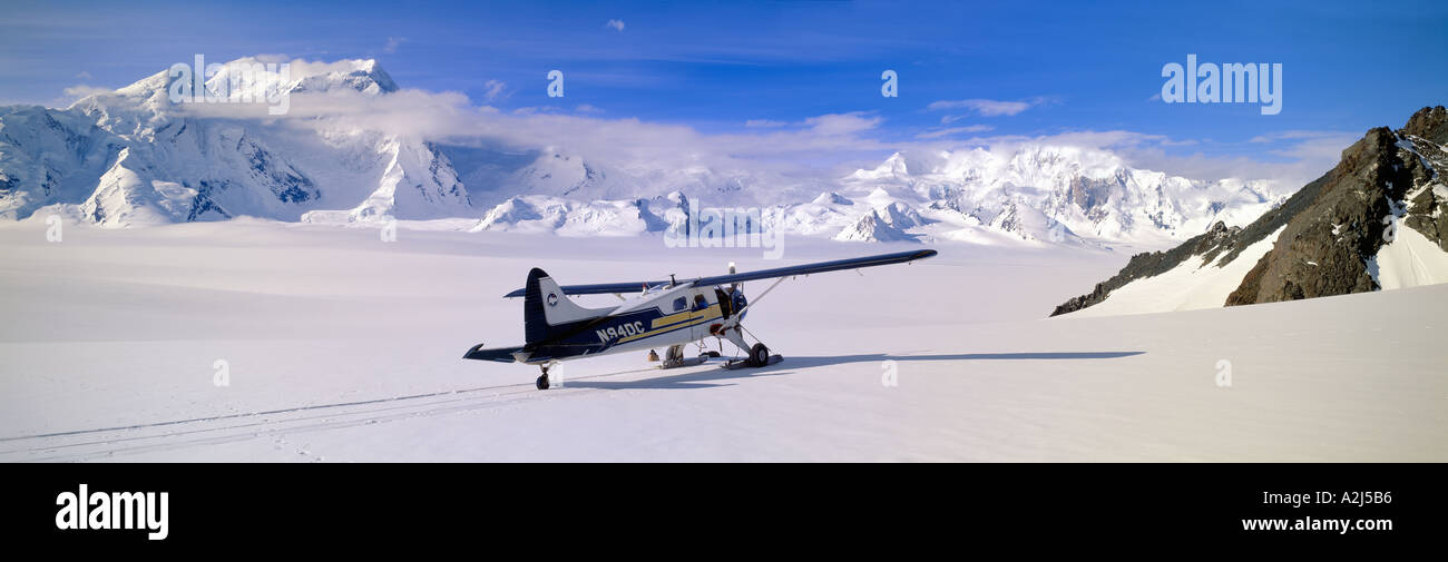 Bush Scout avión Wrangell St Elias parte Nacional Alaska Foto de stock
