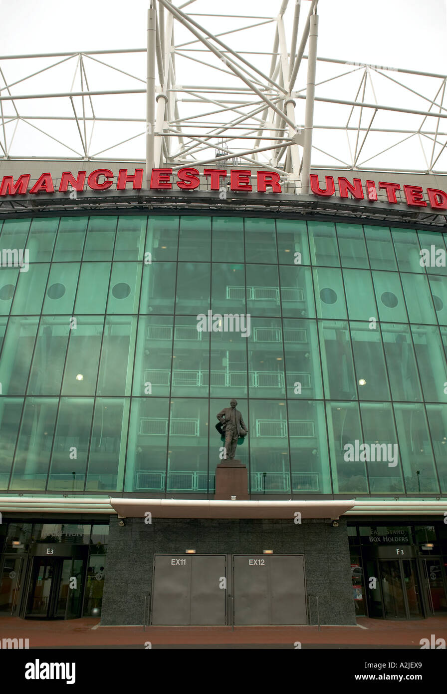 Hogar del club de fútbol Manchester United, Old Trafford, Manchester, RU Foto de stock