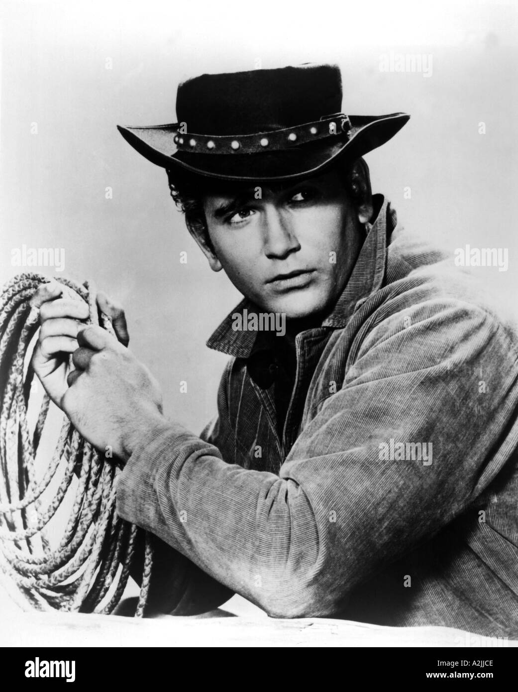 Bonanza tv michael landon Imágenes de stock en blanco y negro Alamy