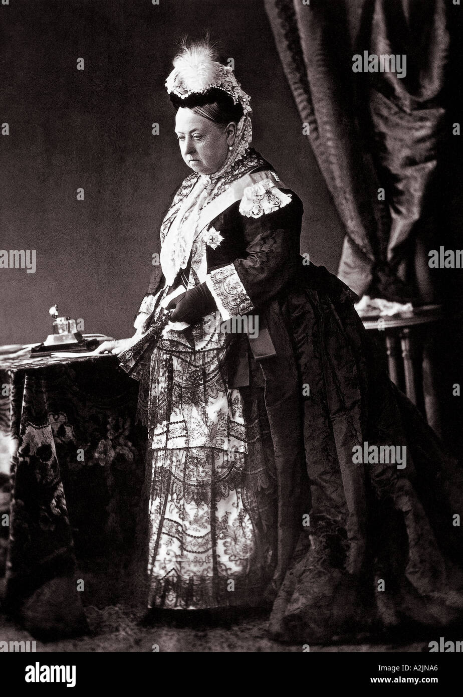 La reina Victoria en 1887 Foto de stock