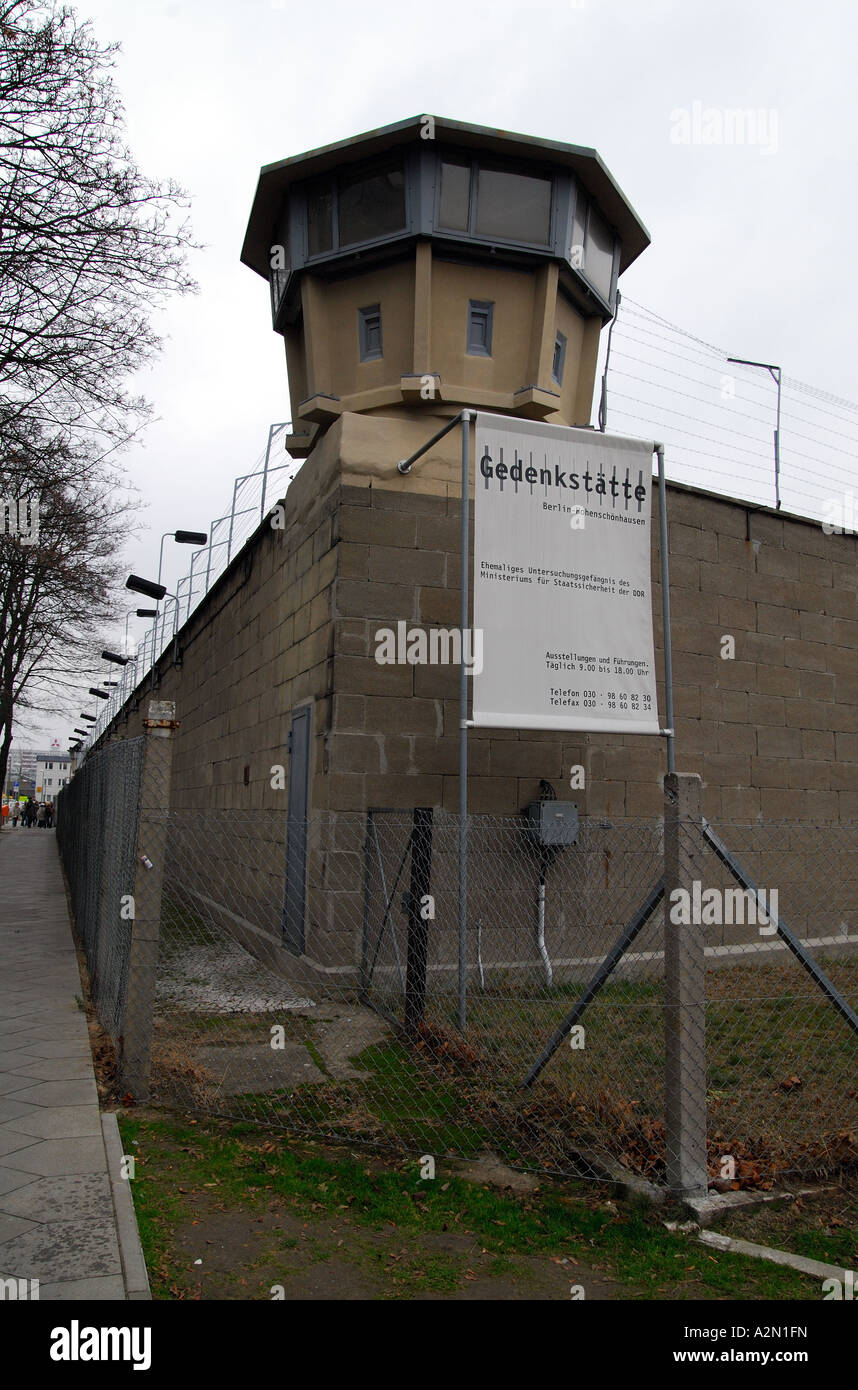 Ex cárcel de Alemania Oriental, Berlín Foto de stock