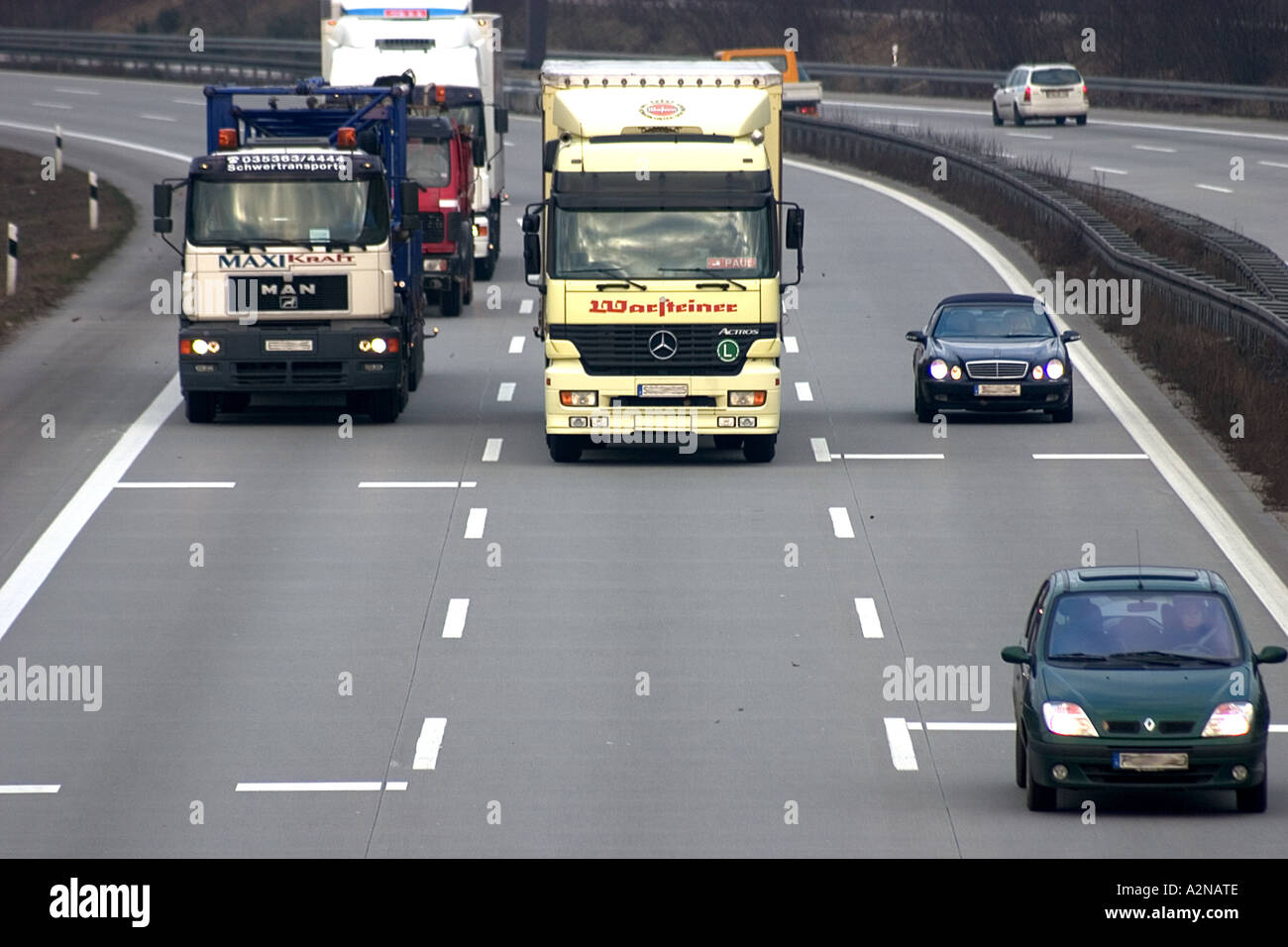 Freeway;autopista supercarretera;;thruway Foto de stock