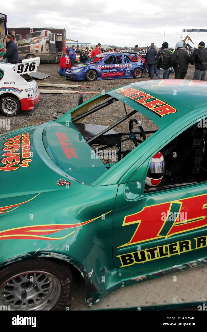 Stock Car Racing, Nutts Corner raceway, Irlanda del Norte Fotografía de