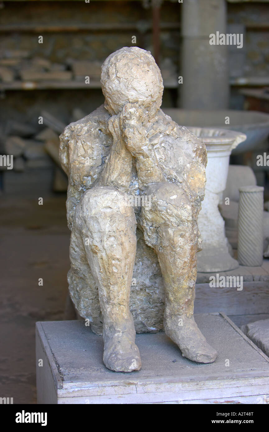 Pompeya Italia víctima del Vesubio Foto de stock