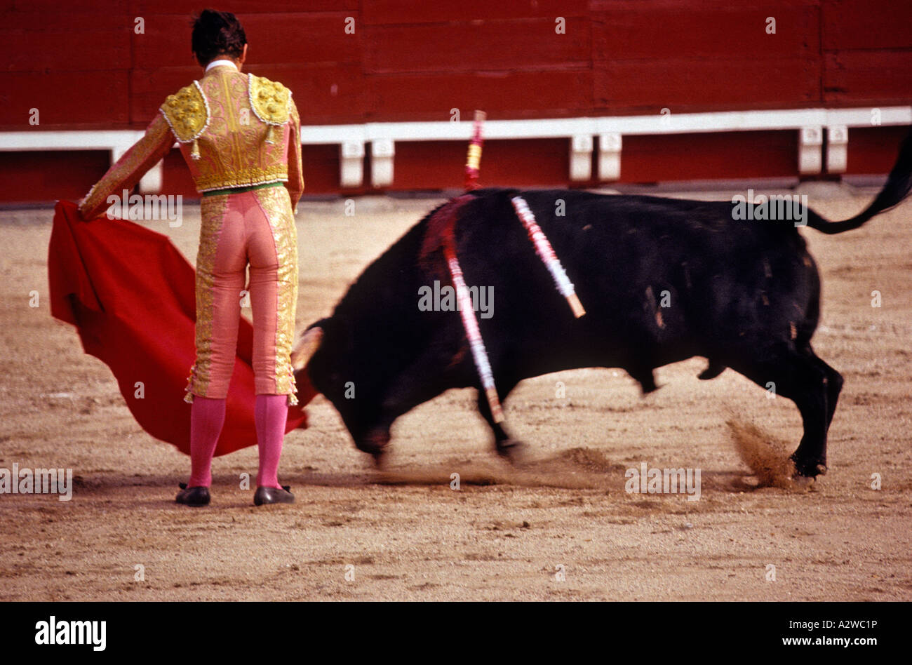 España Toledo una corrida de toros Foto & Imagen De Stock España, Kastilien La Mancha, Toledo, arena, bloqueo, torero