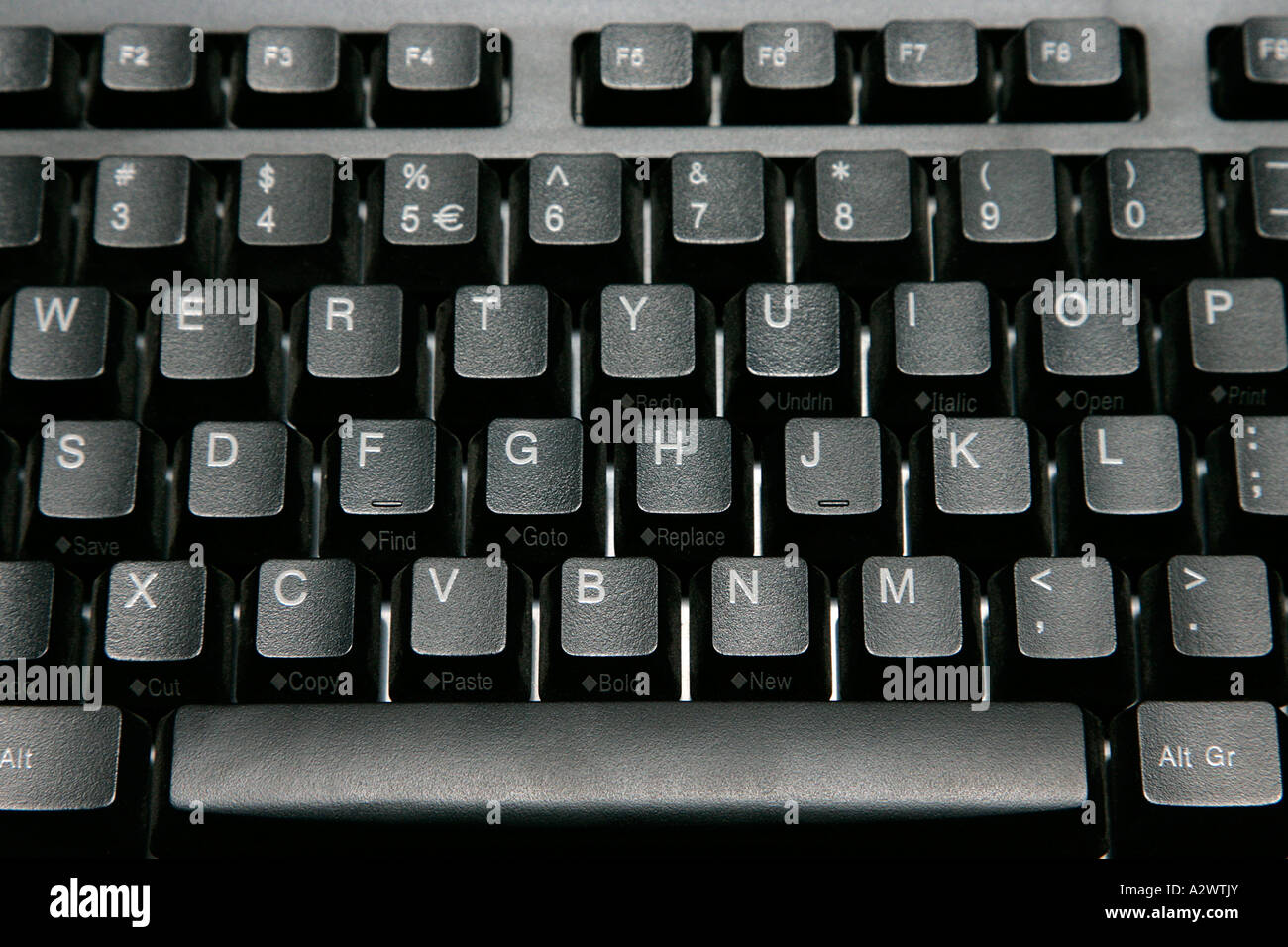 Símbolo de conexión de un ordenador con teclado extendido de acción  internet cerrar clave tecnología closeup barra espaciadora superficial de  profundidad de campo Fotografía de stock - Alamy