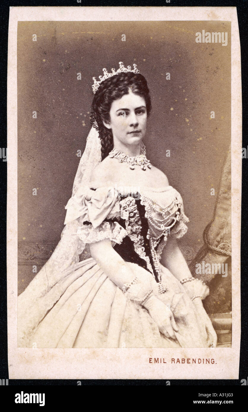 Elizabeth Austria Cdv Foto de stock