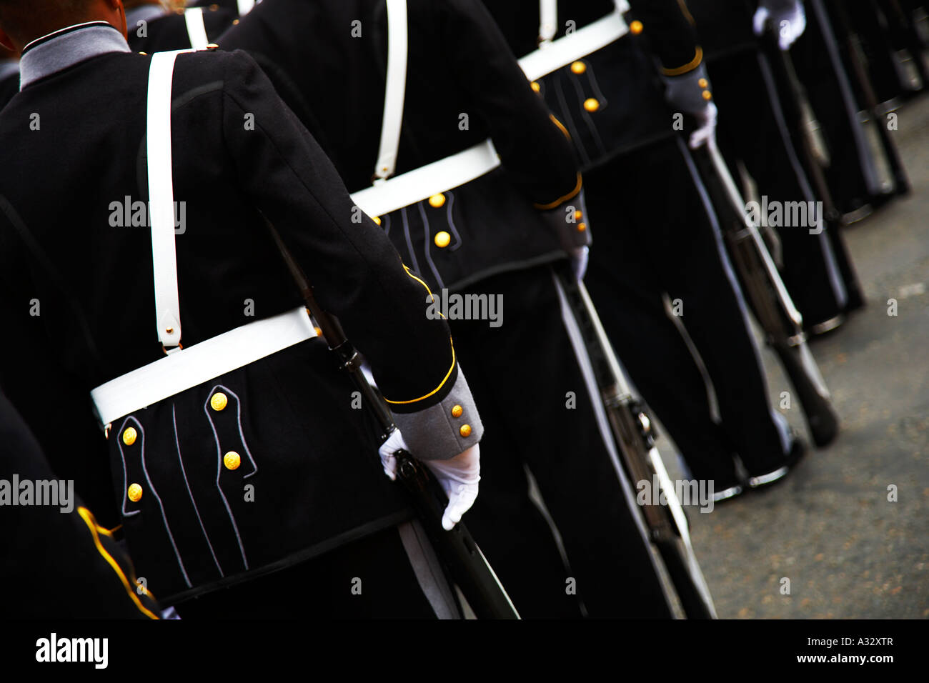 Desfile del ejército, Lima, Perú. Foto de stock