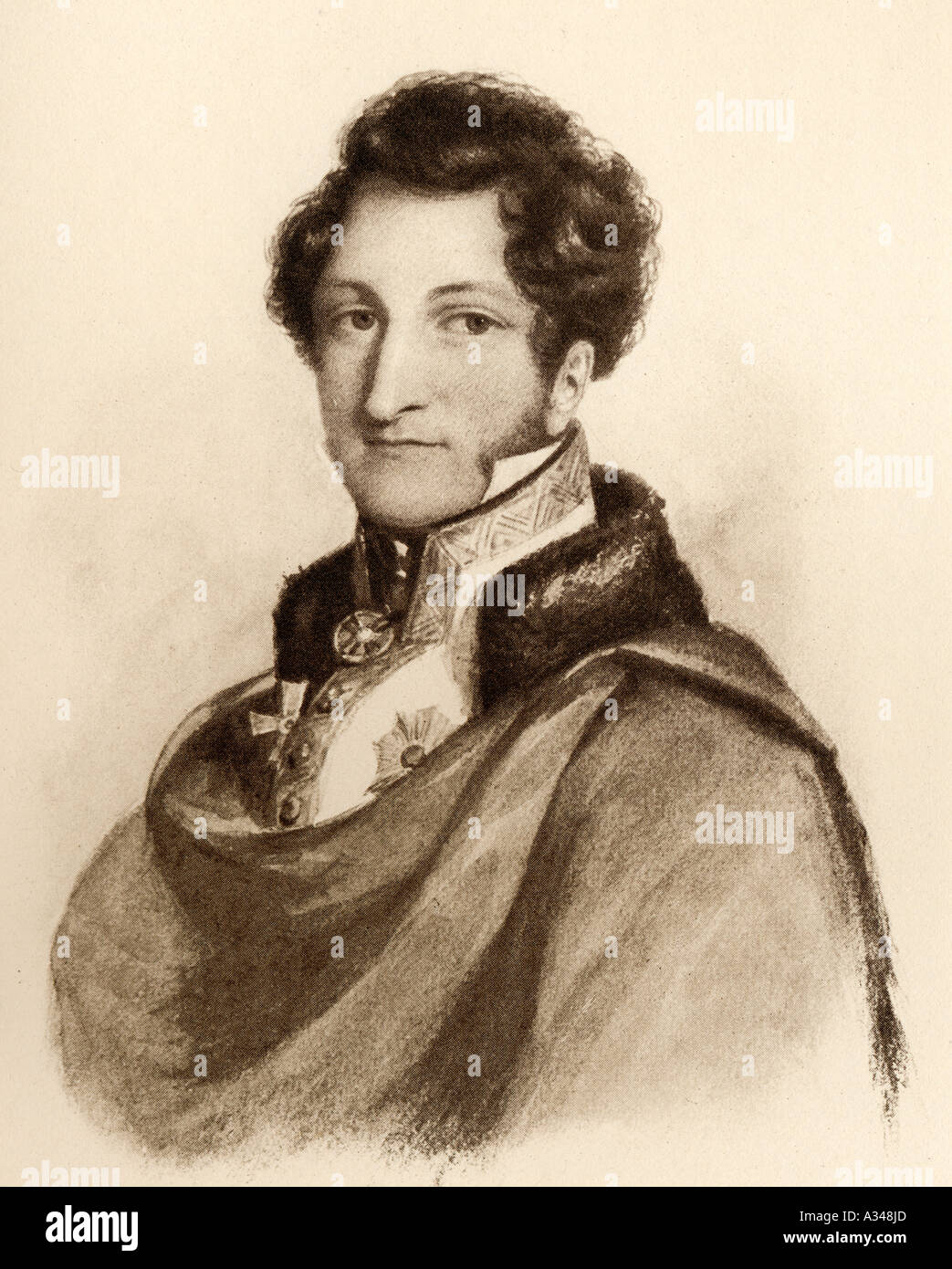 Ernest I, Duque de Sajonia-coburgo y Gotha, 1784 -1844. Foto de stock