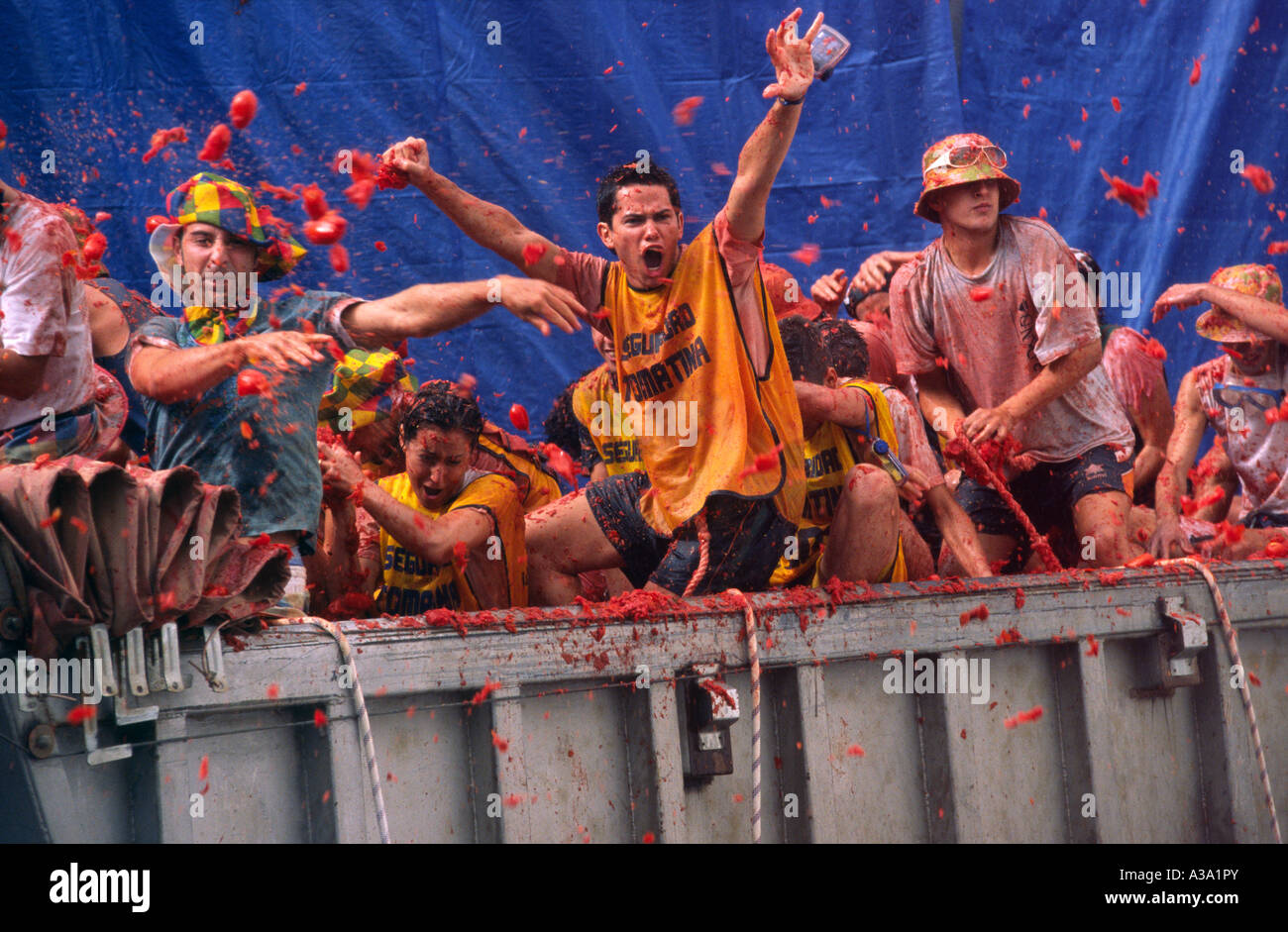La Tomatina festival Bunol, Valencia, ESPAÑA Fotografía de stock Alamy