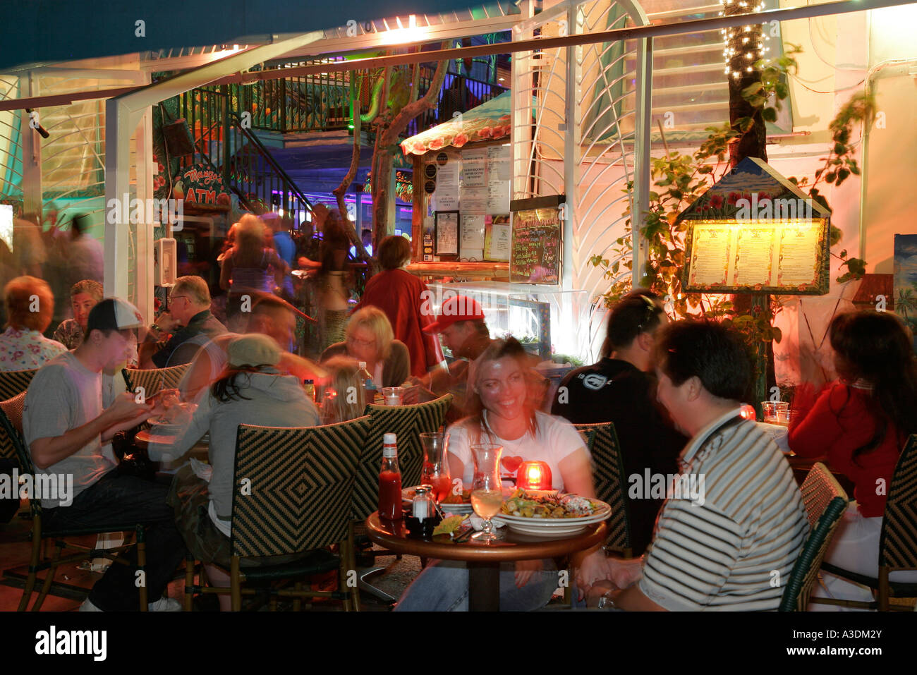 Miami Beach Florida, South Beach, Ocean Drive, Mango's Tropical Cafe, Caribe, restaurante