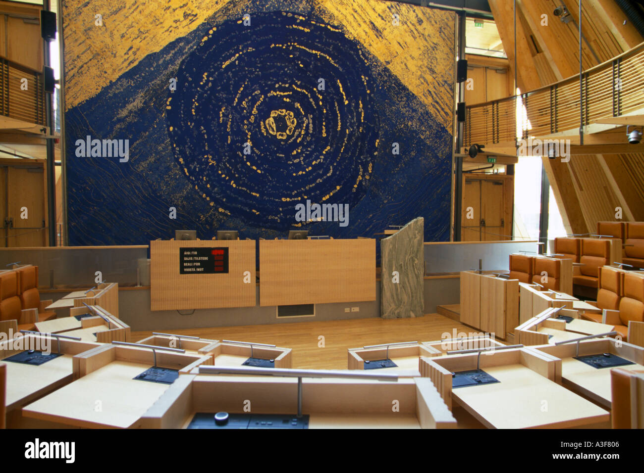 Sameting o las cámaras del Consejo del Parlamento Sami Karasjok Noruega Foto de stock