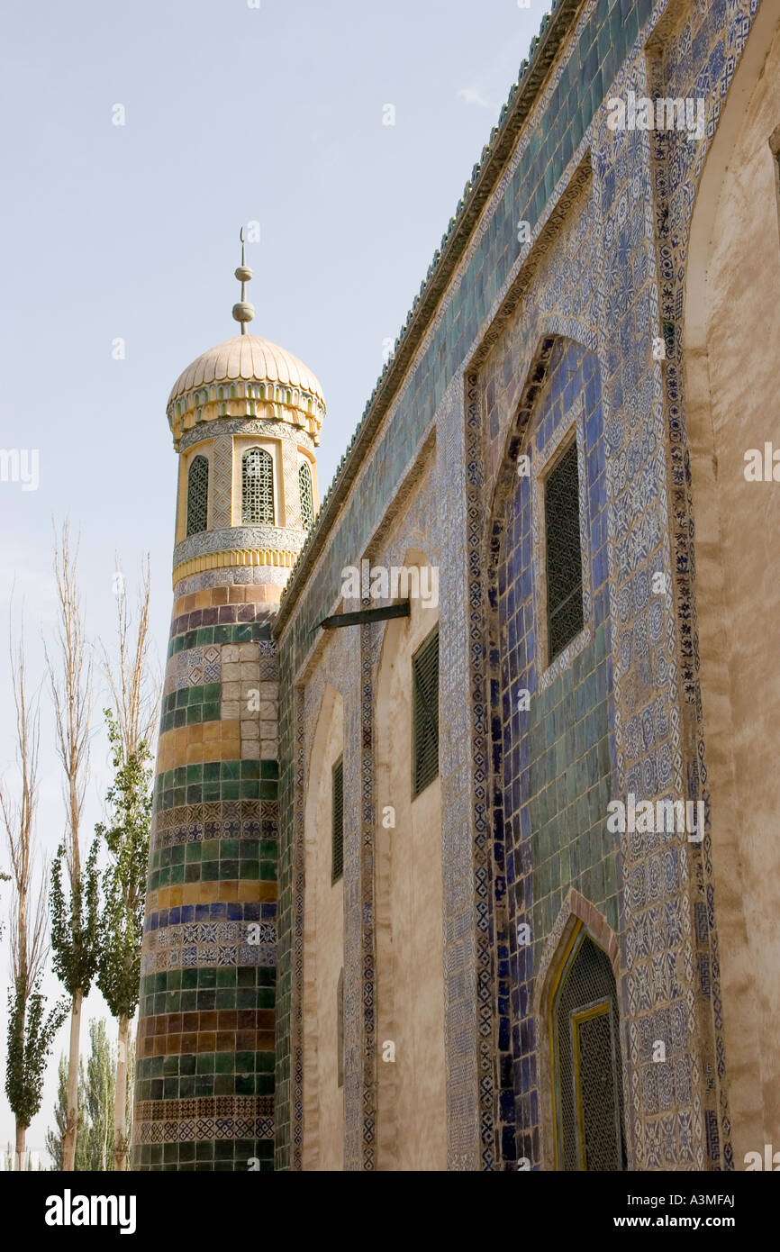 Aba Mausoleo de Khoja Kashgar, Xinjiang, China Foto de stock