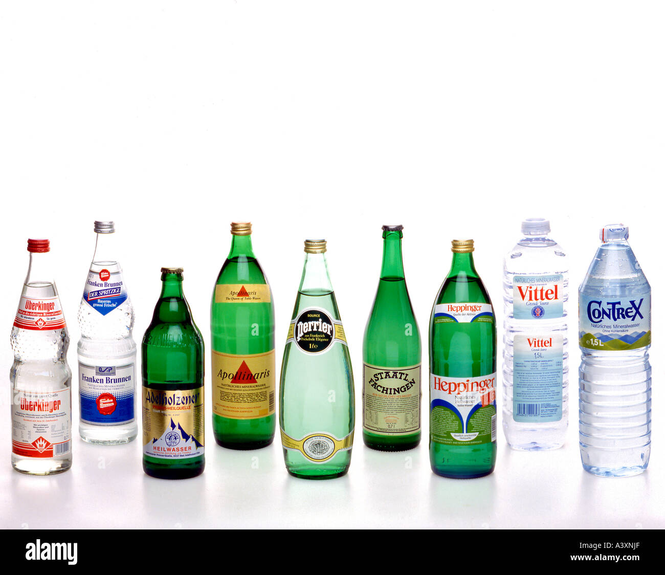 Los diferentes tipos de agua mineral en botellas Fotografía de stock - Alamy