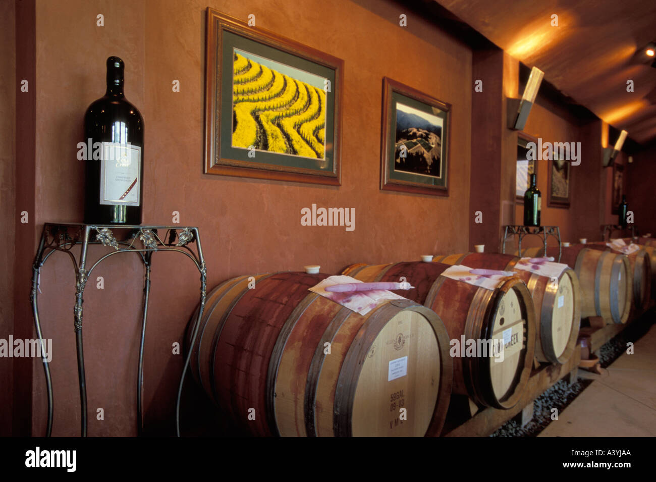 Conn Creek Winery Napa Valley, en California Foto de stock