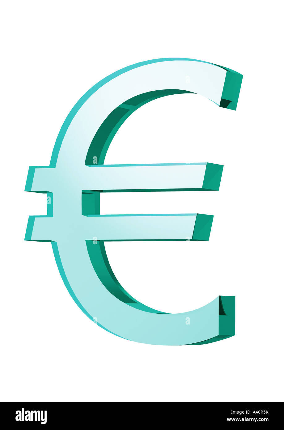 Signo del euro Euro Zeichen Foto de stock