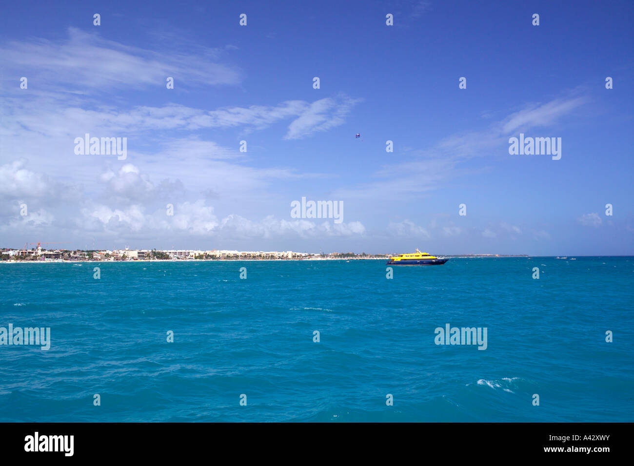 Ferry de Cozumel a Playa del Carmen el estado de Quintana Roo Península