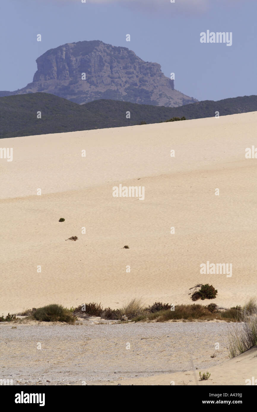 Las dunas de arena en piscinas, Cerdeña, Italia. Foto de stock