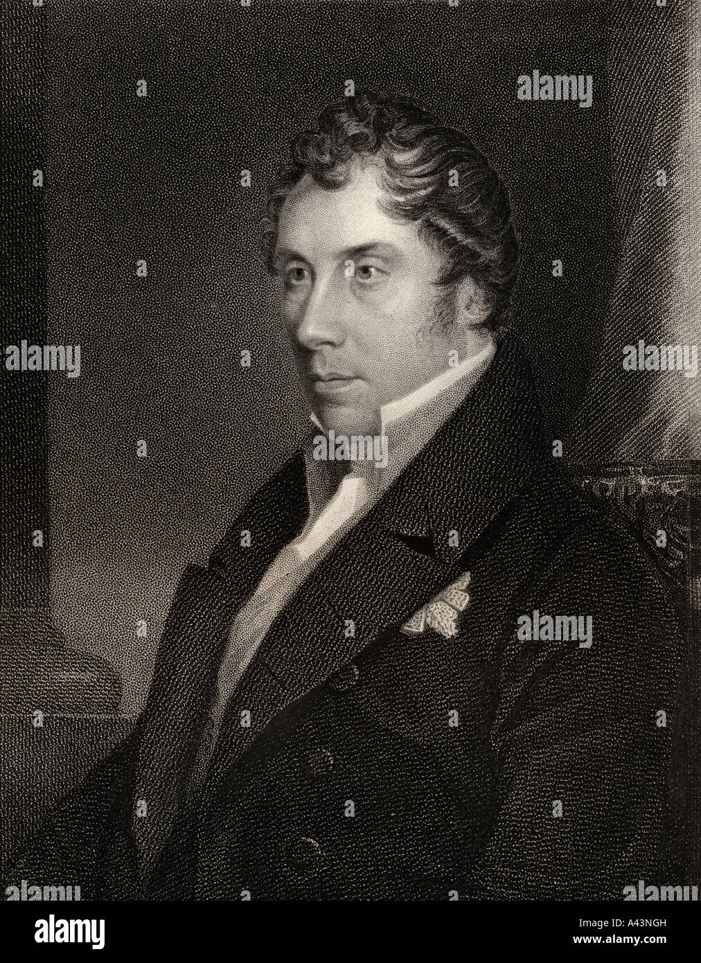 George Hamilton-Gordon, 4º Conde de Aberdeen, 1784 - 1860. El Tory Peelite escocés y el primer Ministro. Foto de stock
