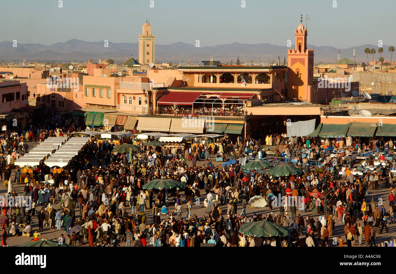 Djema el Fnaa Marrakech Foto de stock