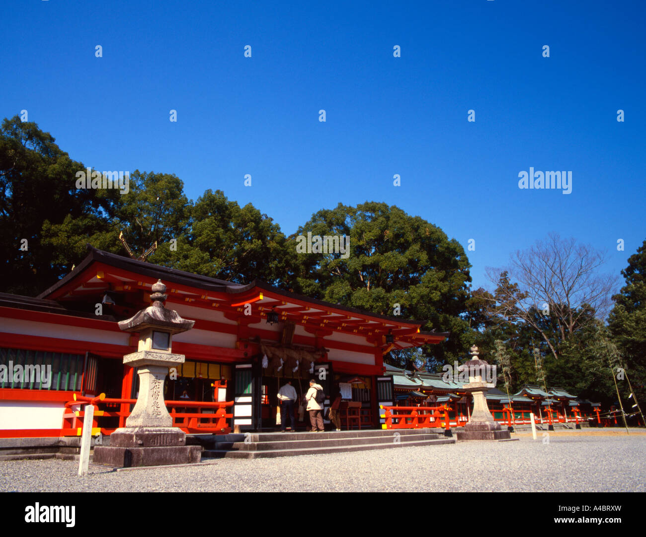 Kumano Hayatama Taisha, Santuario, Sitio del Patrimonio Mundial, la ciudad de Shingu, Prefectura de Wakayama, Japón Foto de stock