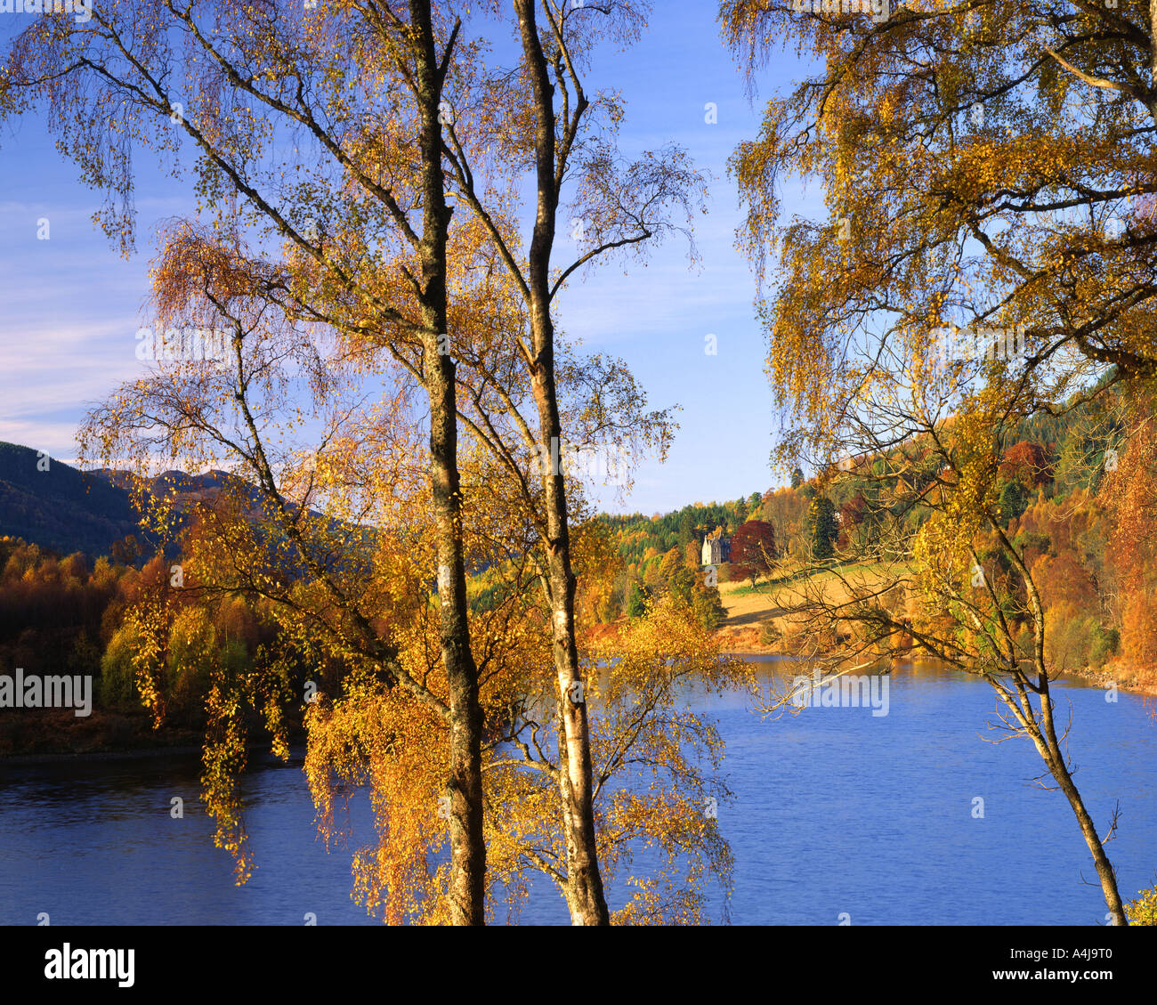GB - Escocia: Otoño en el Loch Tummel Foto de stock