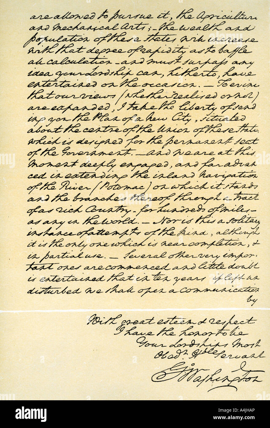 Carta de washington fotografías e imágenes de alta resolución Alamy