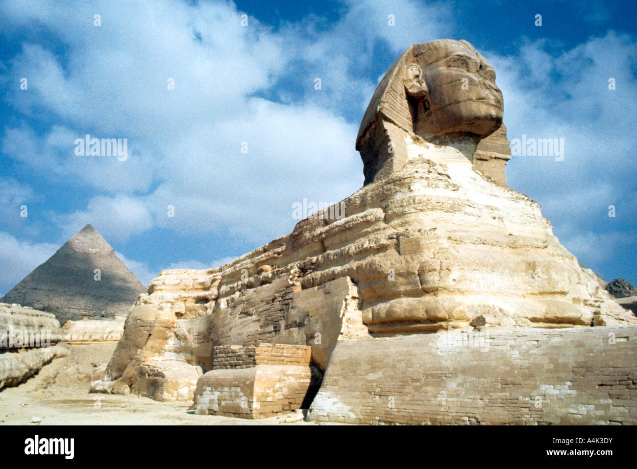 La Gran Esfinge de Giza, en Egipto, siglo XX. Artista: Desconocido Foto de stock