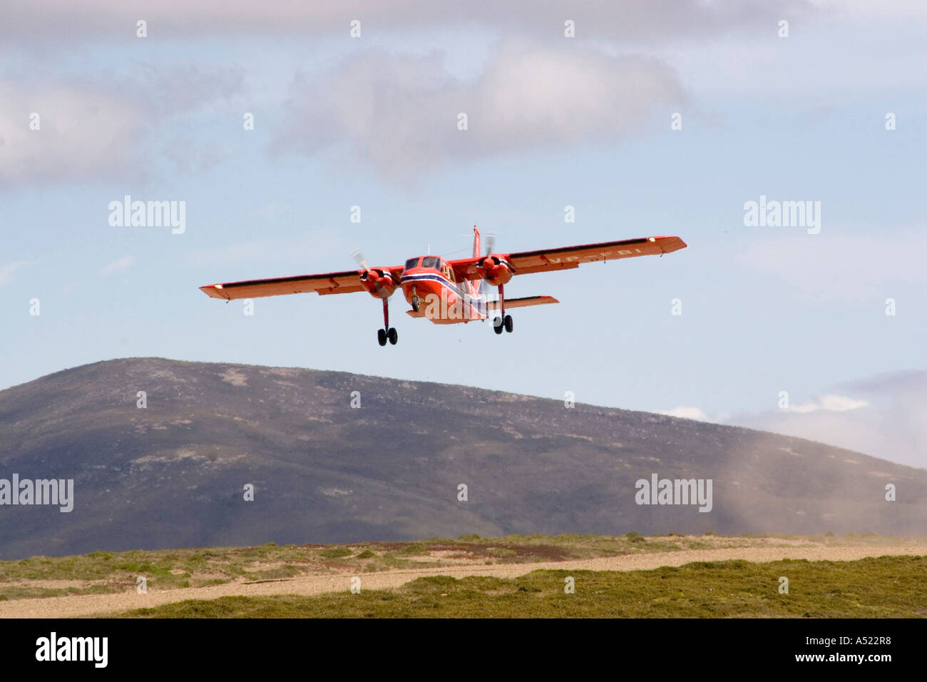El Falkland aviones FIGAS taxi aéreo Foto de stock