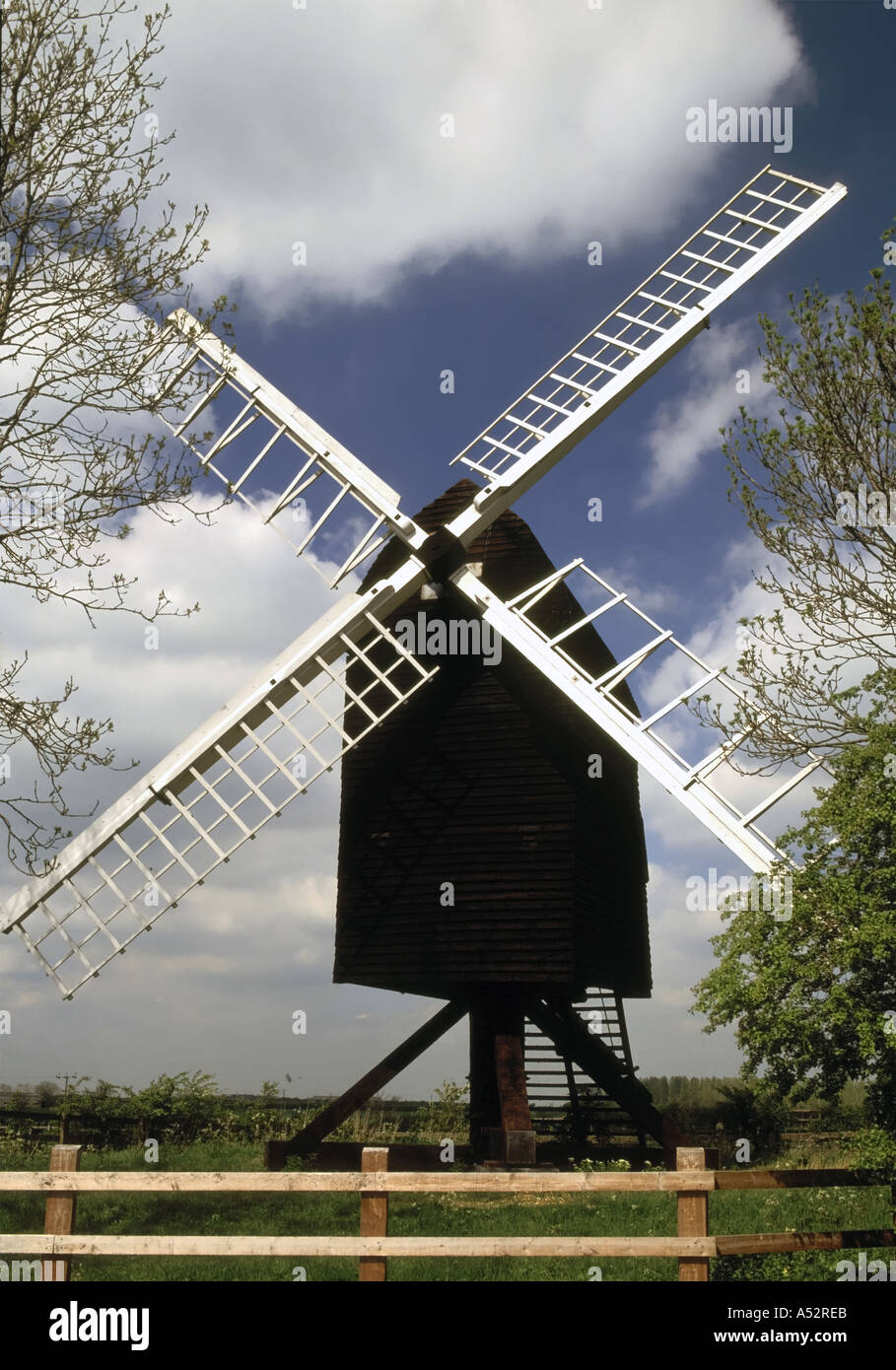 Inglaterra cambridgeshire windmill poco gransden Foto de stock