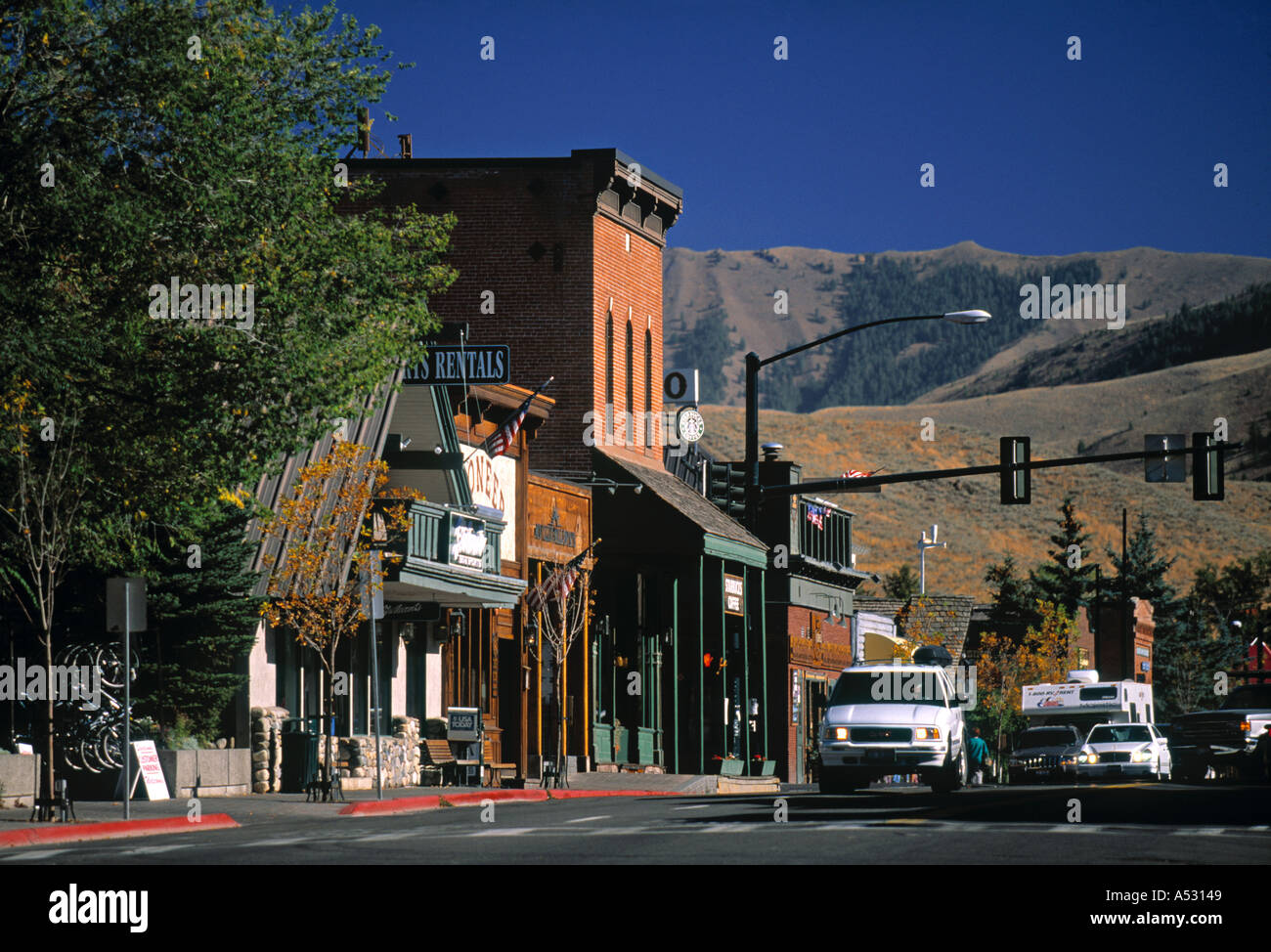 Main Street, Ketchum, Idaho, EE.UU Foto & Imagen De Stock 340297 Alamy