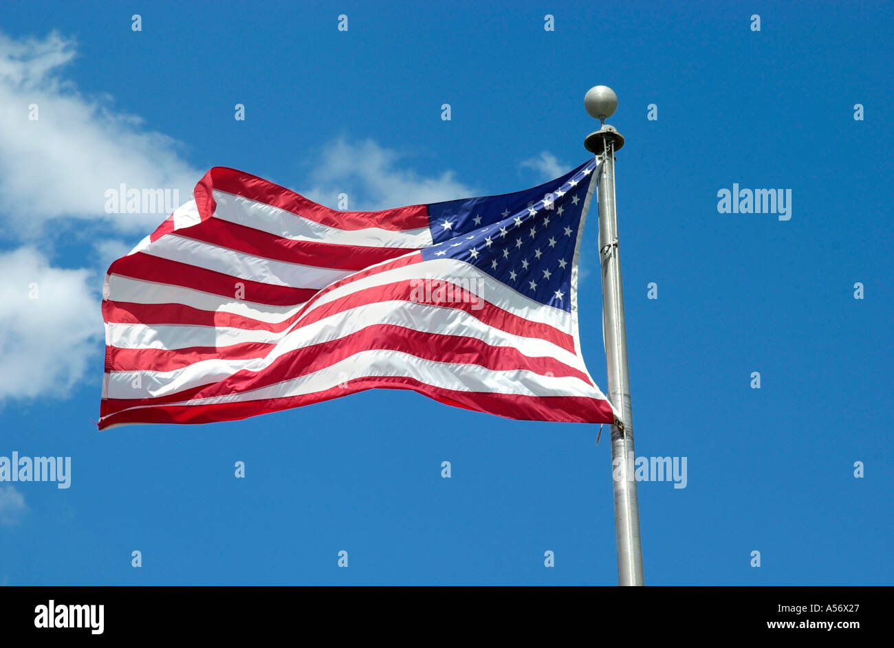 Barras y Estrellas de la bandera americana, Orlando, Florida, EE.UU. Foto de stock