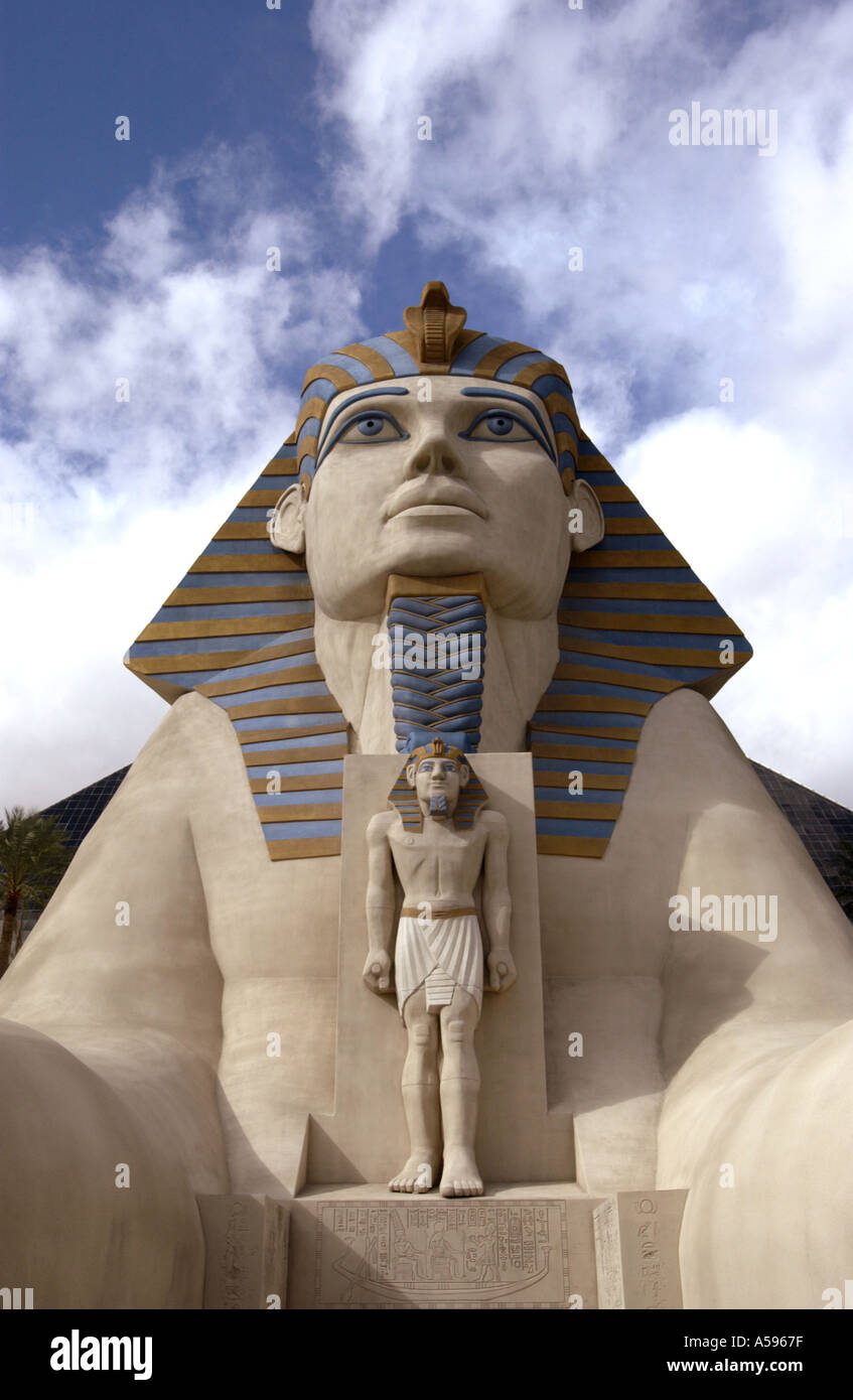 Esfinge en Luxor Casino en Las Vegas, en Nevada, EE.UU. Foto de stock