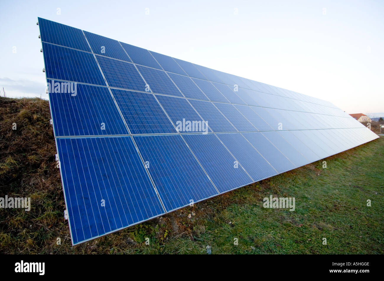 Sistema de energía solar Foto de stock