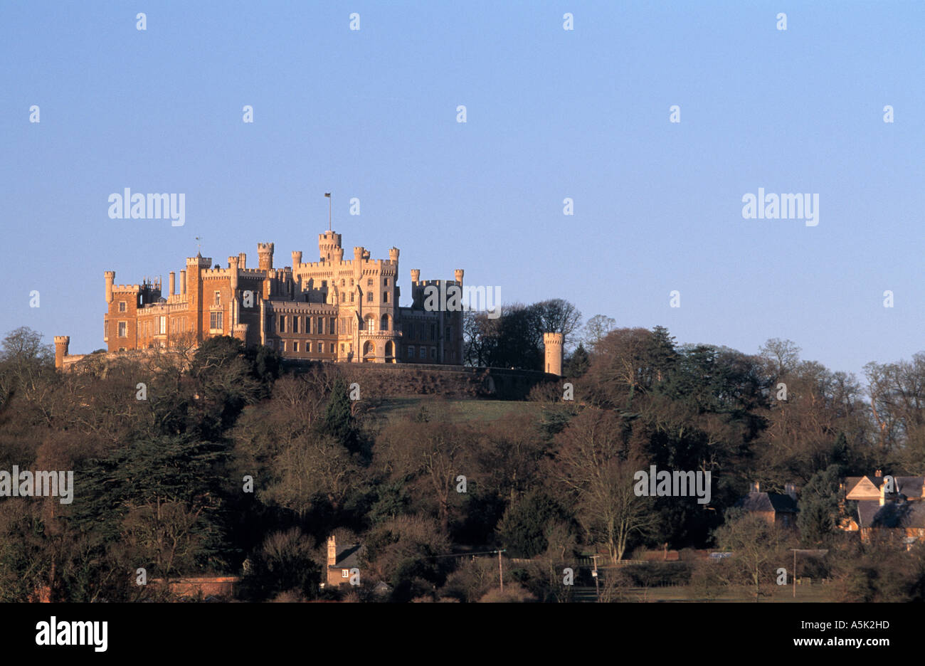 Castillo de Belvoir Grantham Leicestershire Foto de stock