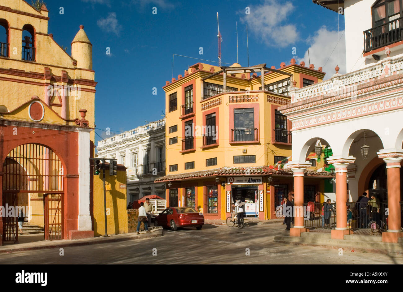Zócalo, Ciudad Vieja o centro histórico de San Cristóbal de las Casas,  Chiapas, México Fotografía de stock - Alamy