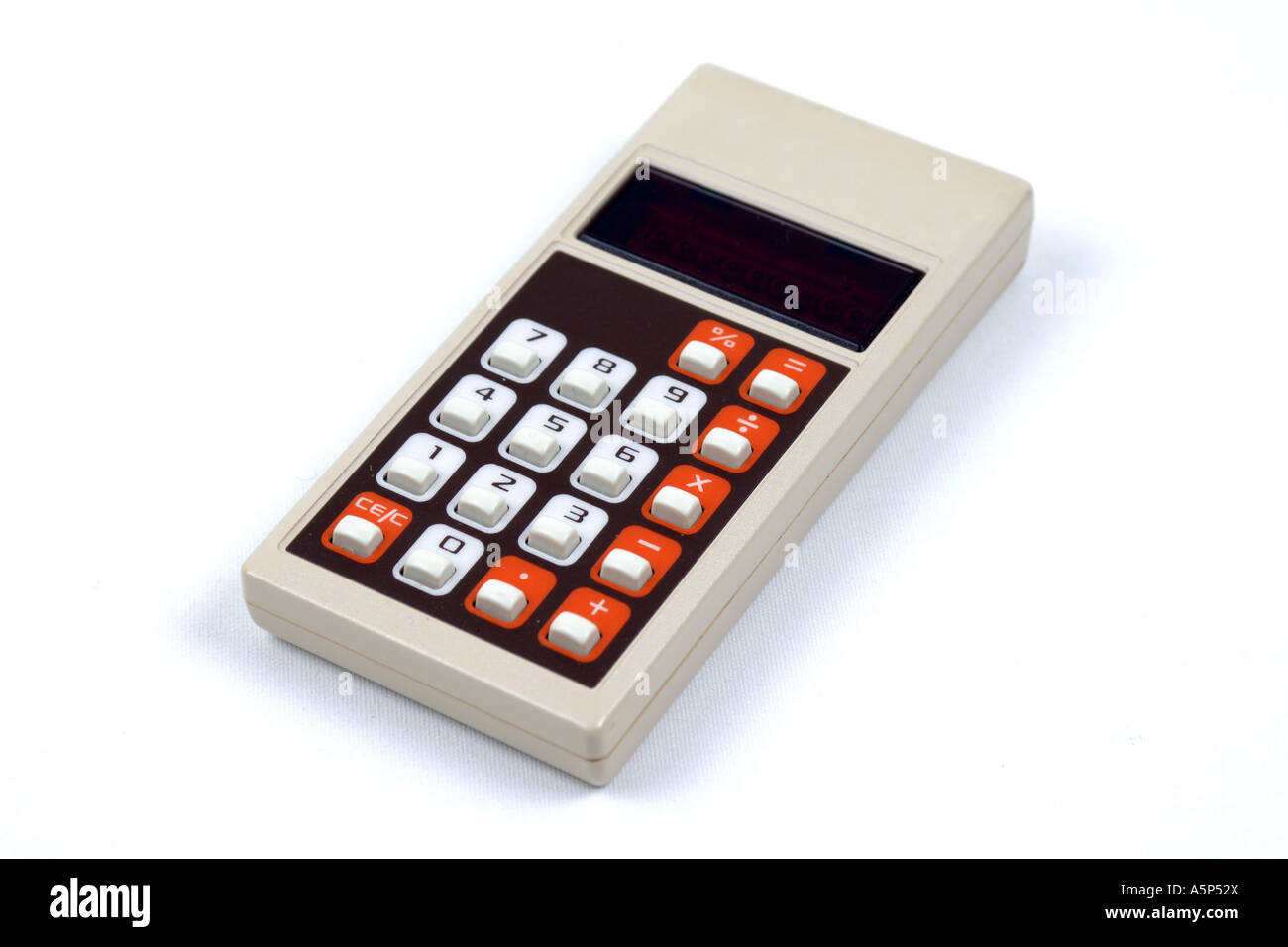 Antigua calculadora de bolsillo LED Fotografía de stock - Alamy