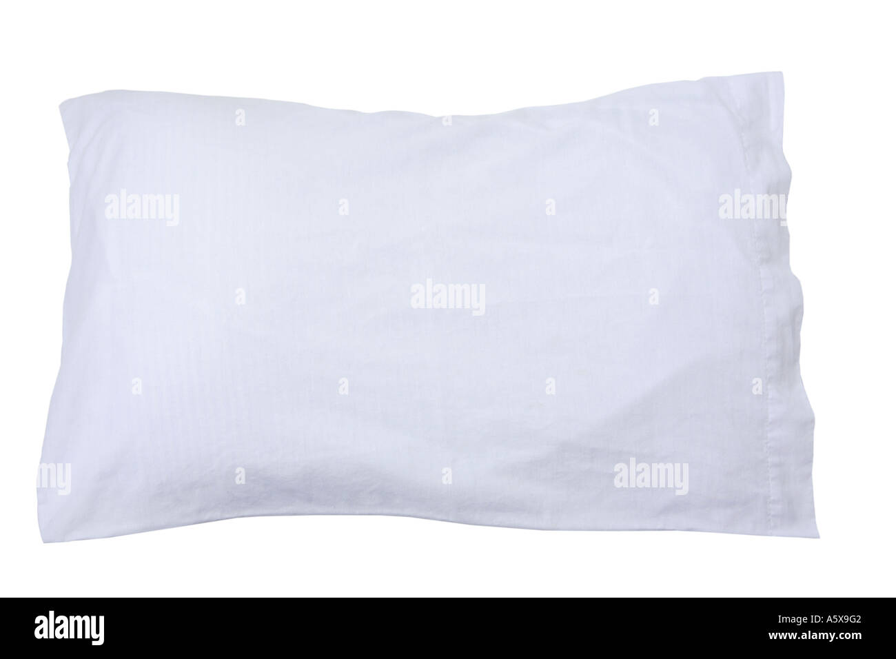 Almohada con funda de almohada blanca Foto de stock