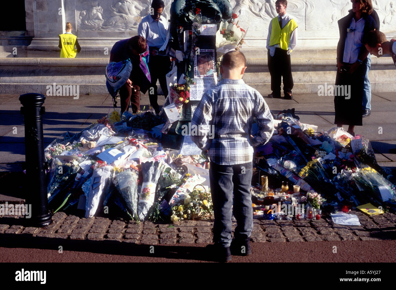 Muerte de la Princesa Diana en Londres, Inglaterra Foto de stock