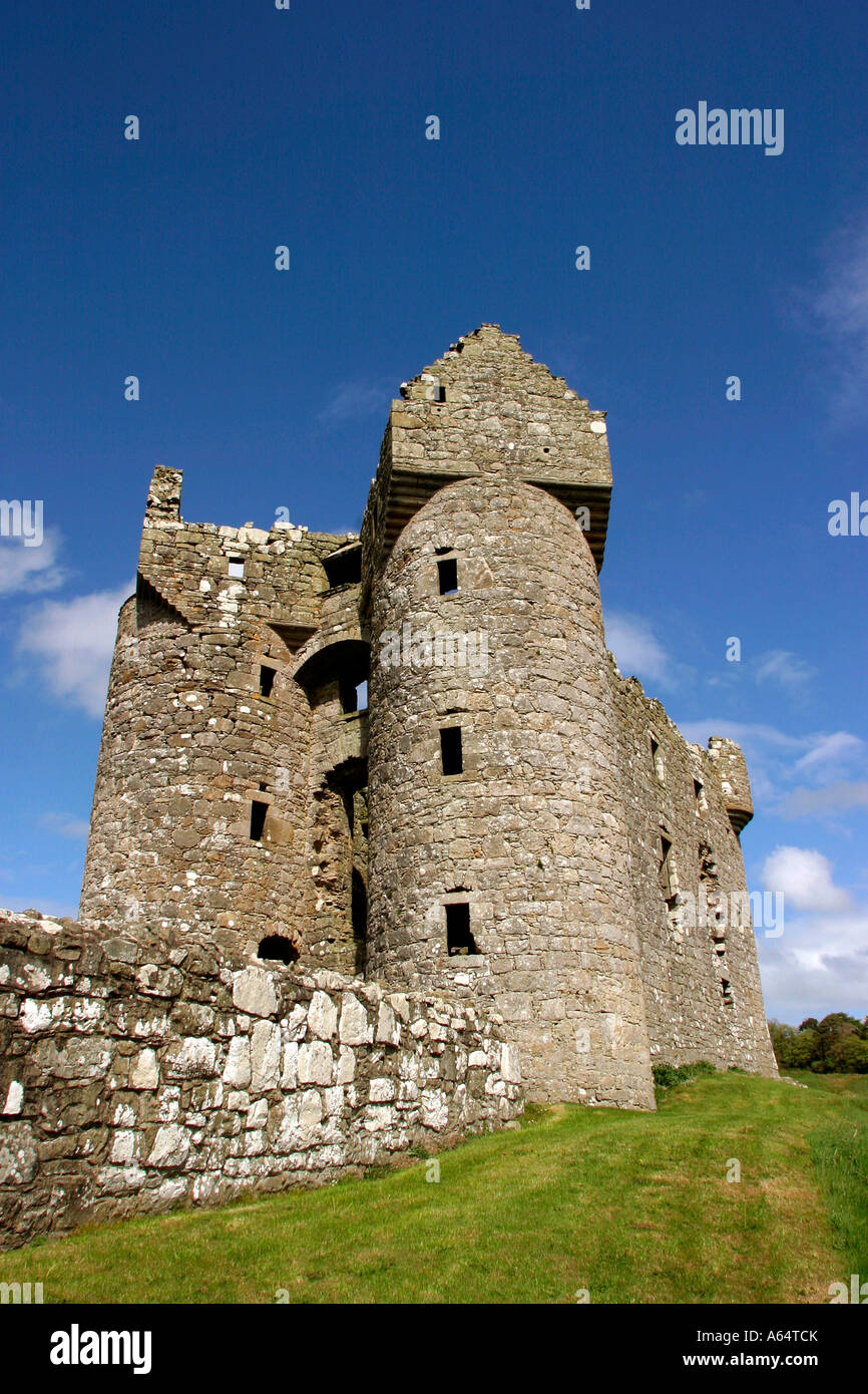 Irlanda del Norte County Fermanagh Castillo Monea Foto de stock