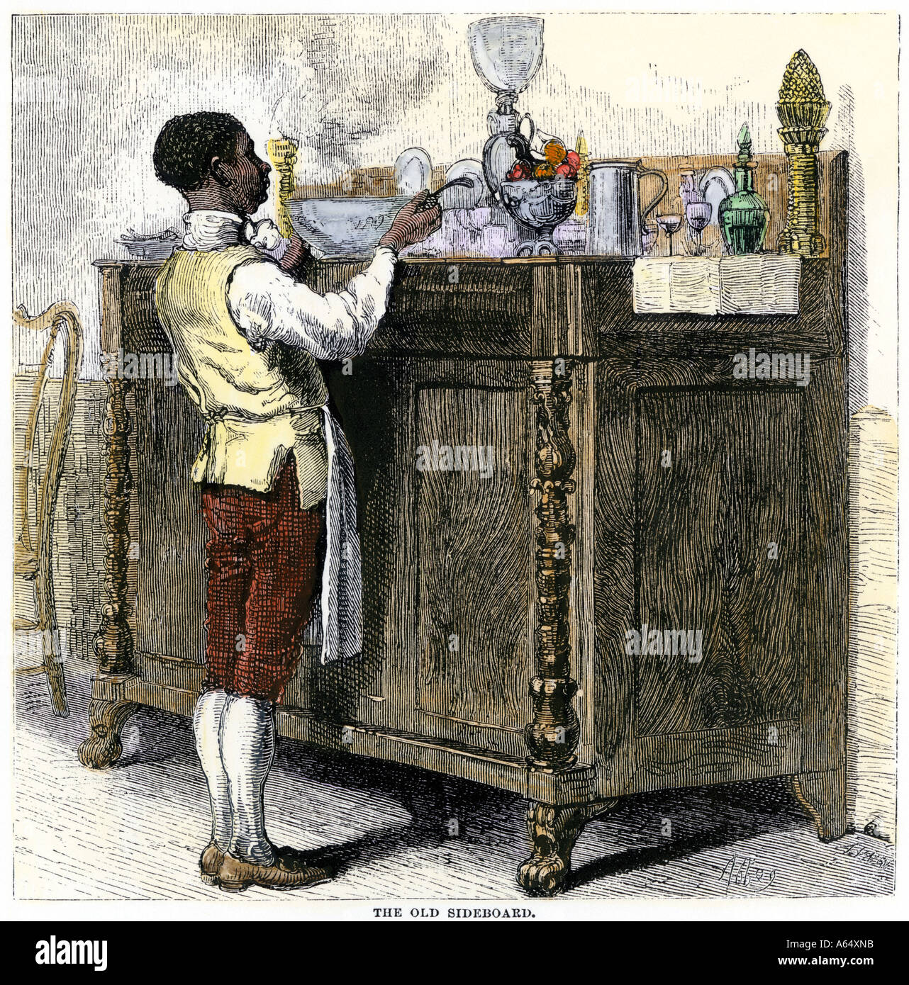 Los hogares estadounidenses africanos esclavos en la colonia de Nueva