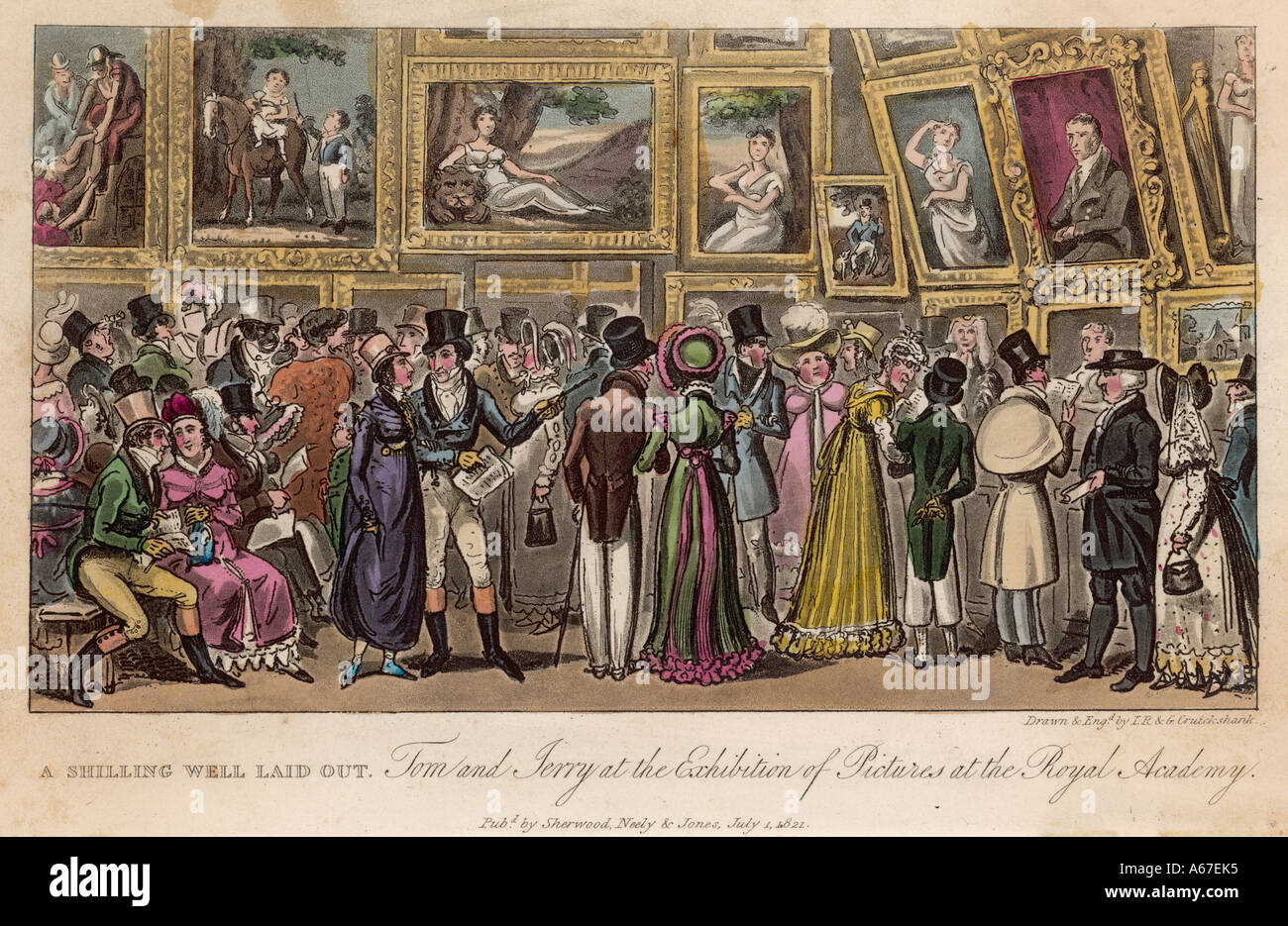 Egan Vida en Londres 1821 Foto de stock