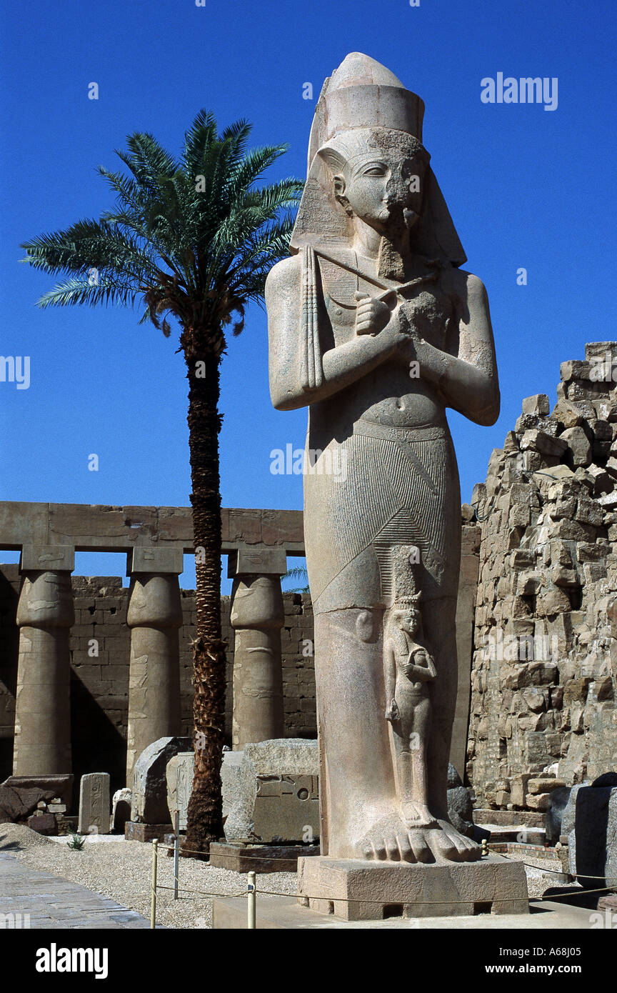 Estatua de Ramsés II. Foto de stock