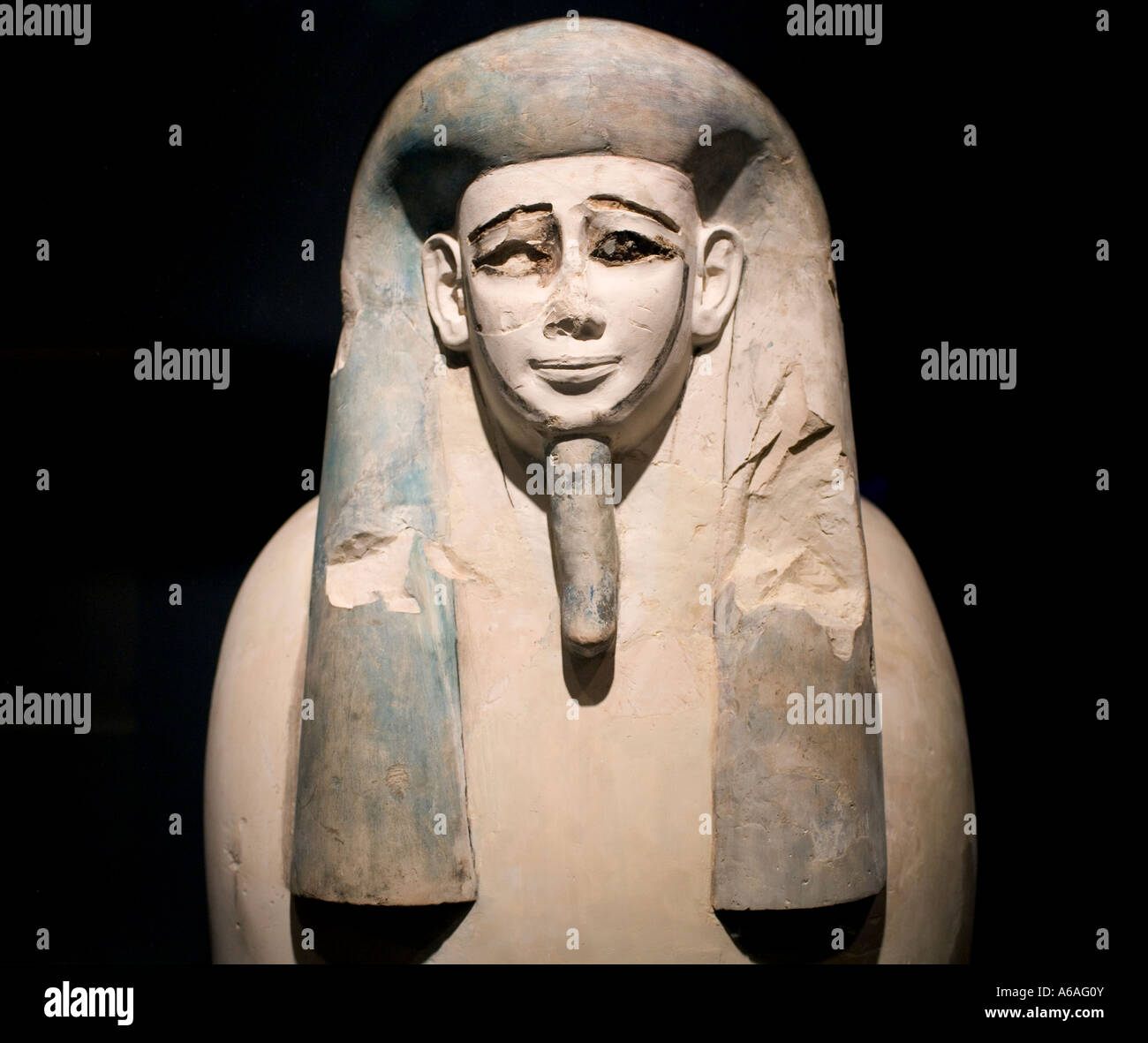 Un sarcófago egipcio Foto de stock