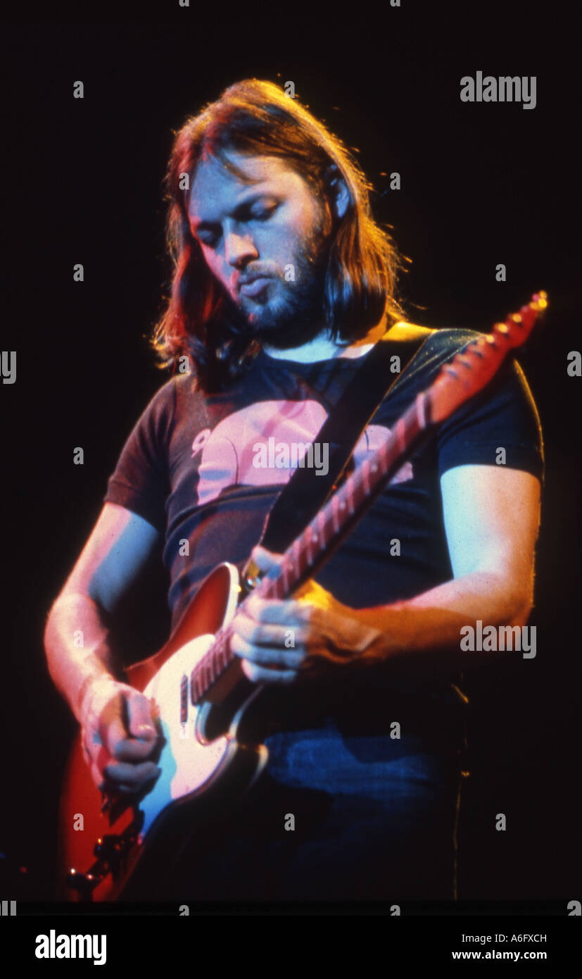 PINK FLOYD - grupo británico con Dave Gilmour alrededor de 1971. Foto Laurens van Houten Foto de stock